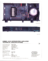 Creek 4240 Technical Specifications 
